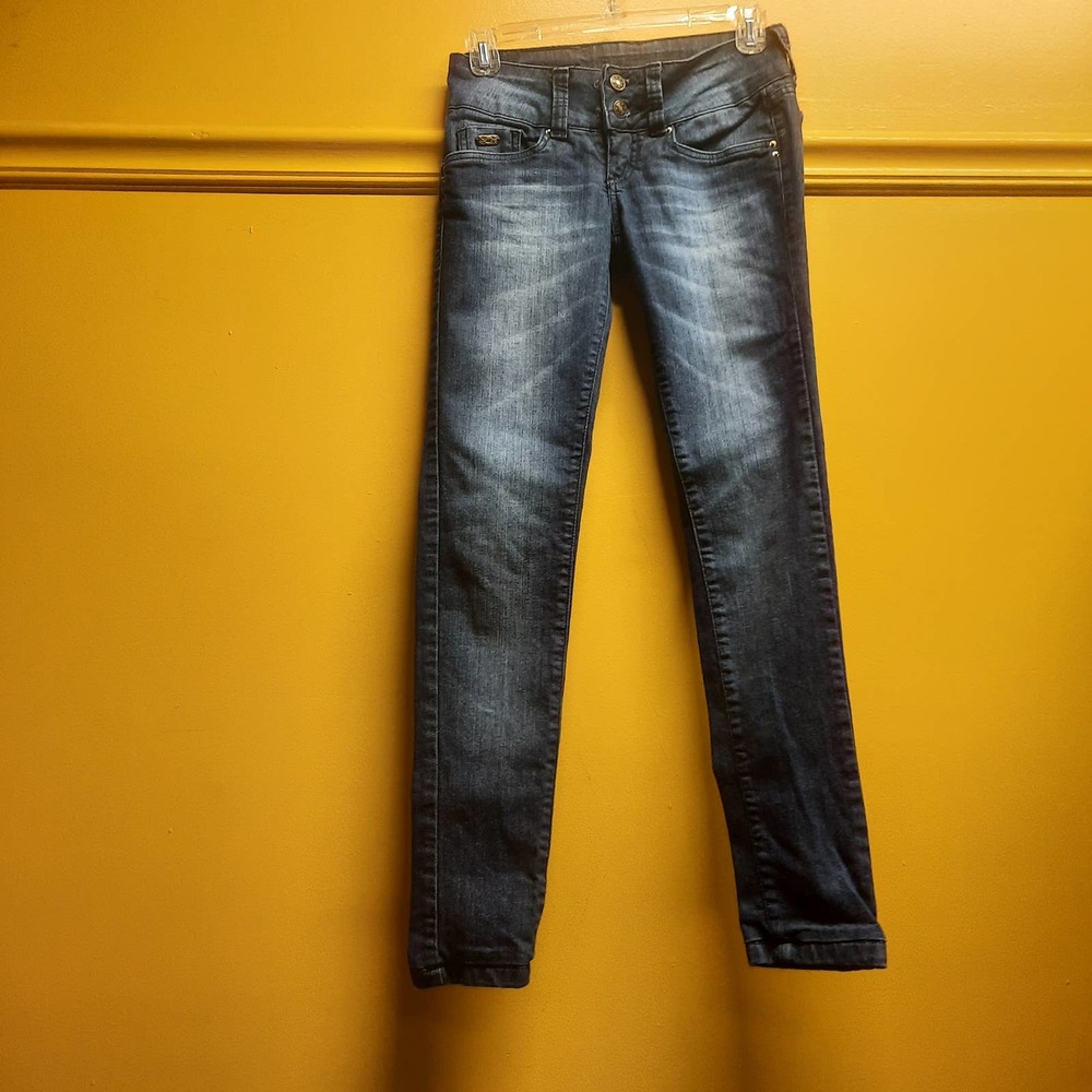 LINDA Z BRAZILIAN JEANS | SIZE 36 | LIKE NEW | LOW RISE | ZIP | DOUBLE BUTTON